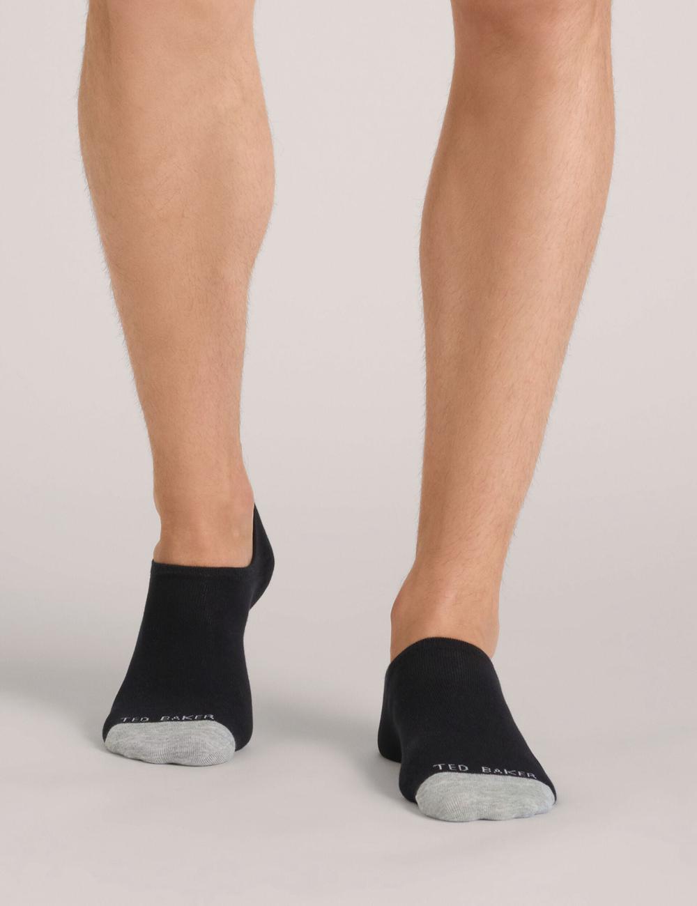 Ted Baker 3 Pack Branded Liner Trainer Men Socks Black | Malaysia  3591-DCFYA