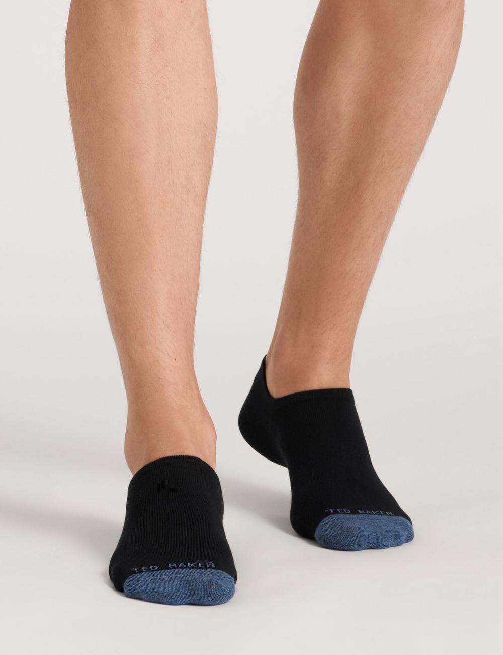 Ted Baker 3 Pack Branded Liner Trainer Men Socks Black | Malaysia  3591-DCFYA