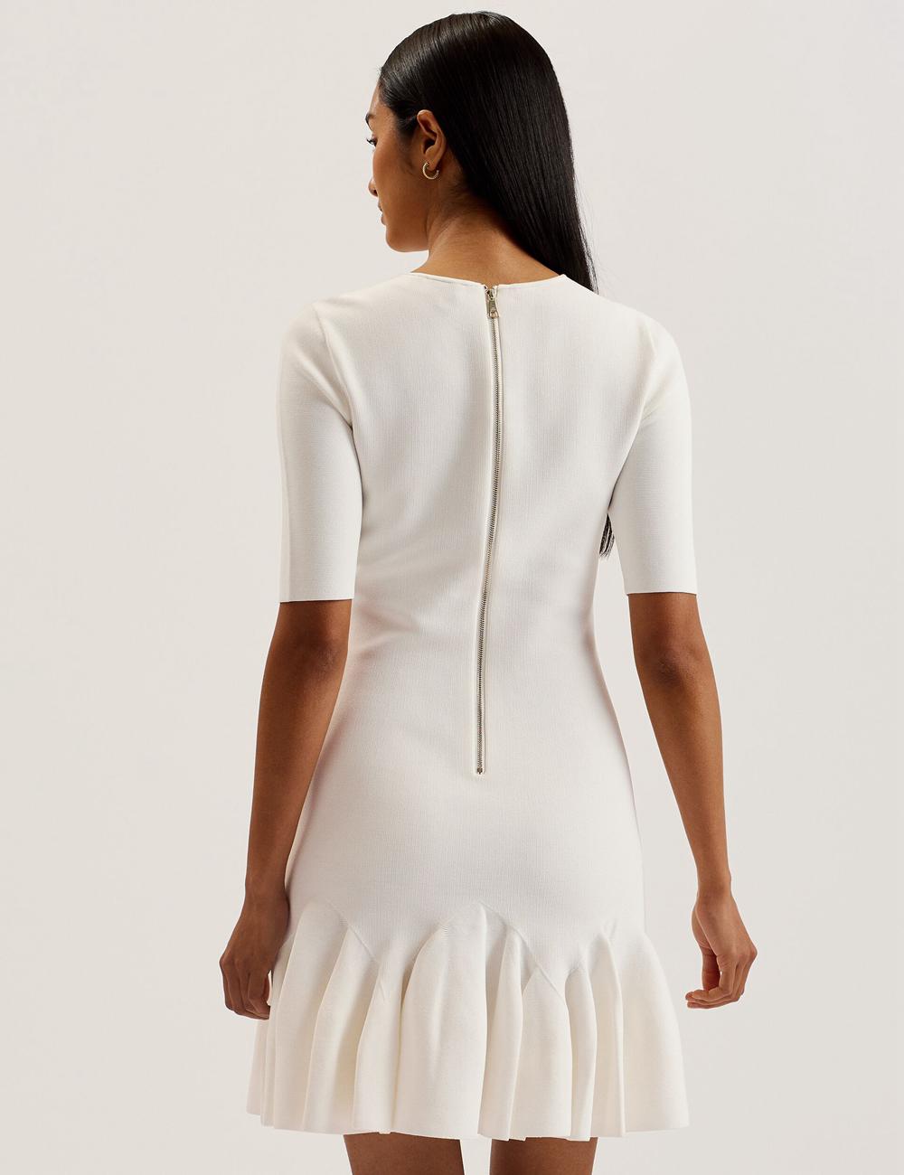 Ted Baker ALZANN Women Mini Dresses Ivory | Malaysia  5279-LEOJX