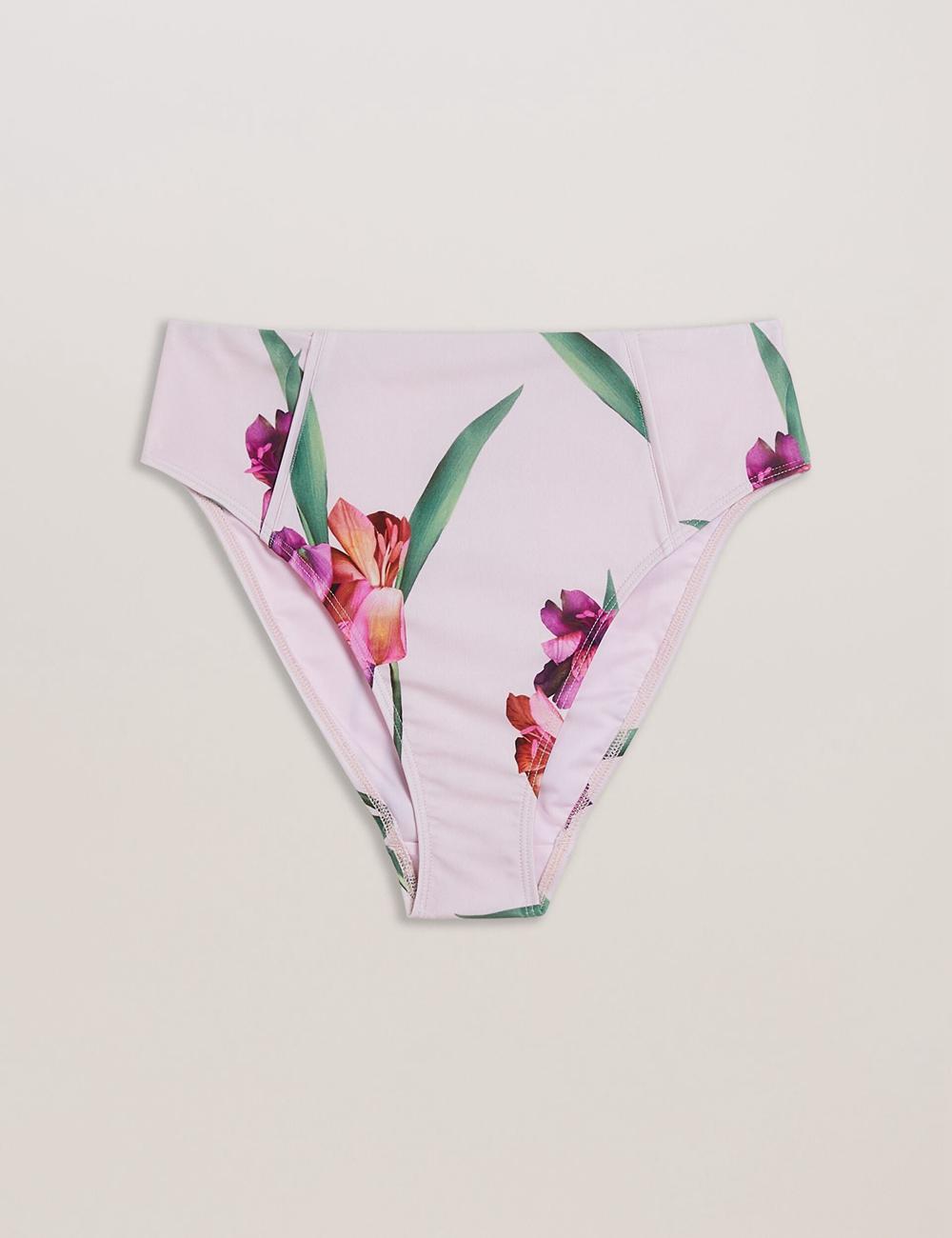 Ted Baker AVELEA - Floral Print High Waisted Women Bikini Bottoms Pink | Malaysia  7531-EFDHL
