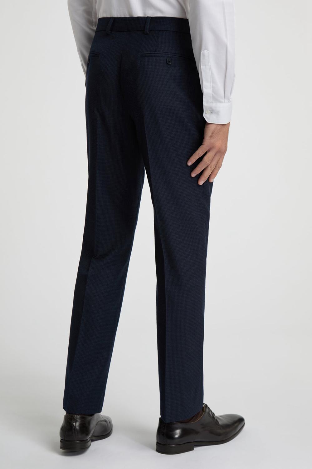 Ted Baker CANISTS - Grid Check Regular Fit Suit Men Trousers Navy | Malaysia  5781-QGSHR