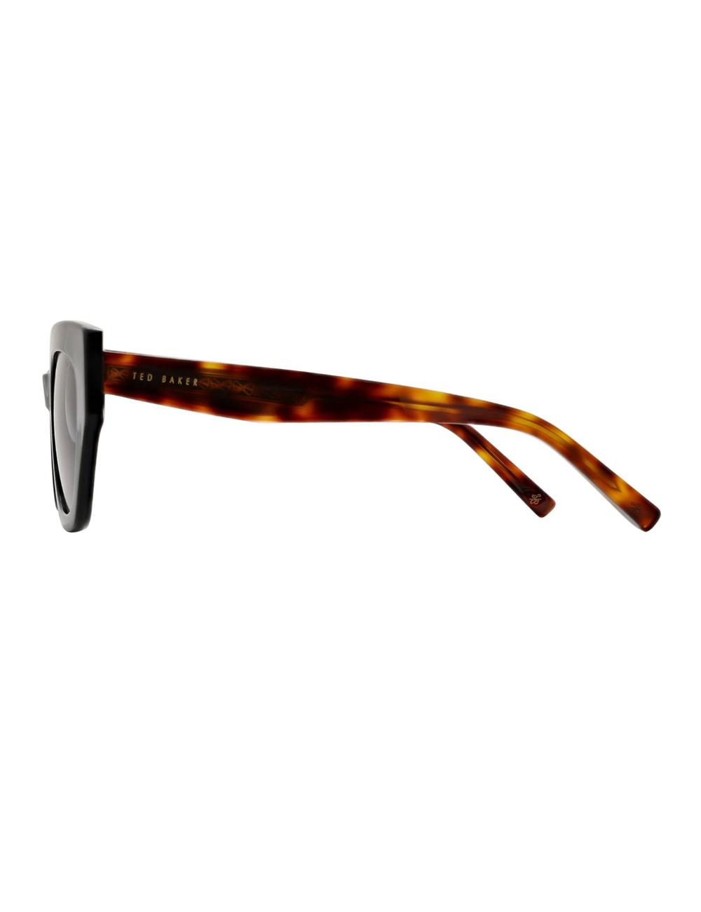 Ted Baker CORAL - Chunky Cat Eye Acetate Women Sunglasses Black | Malaysia  6397-MGHPN