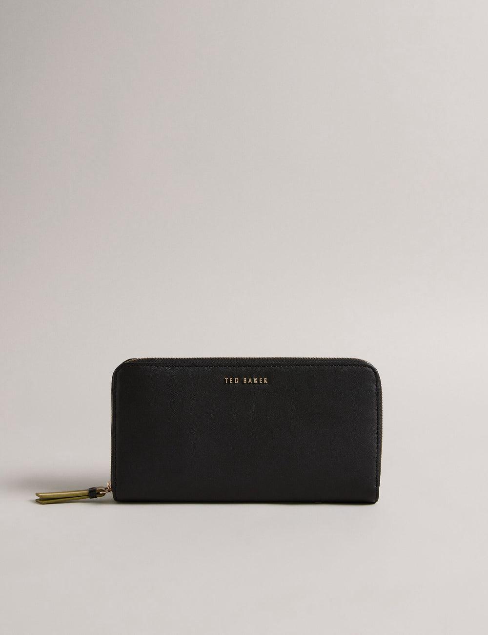 Ted Baker DARCIEA - Smooth Leather Zip Around Large Women Purses Black | Malaysia  9315-XSEFP