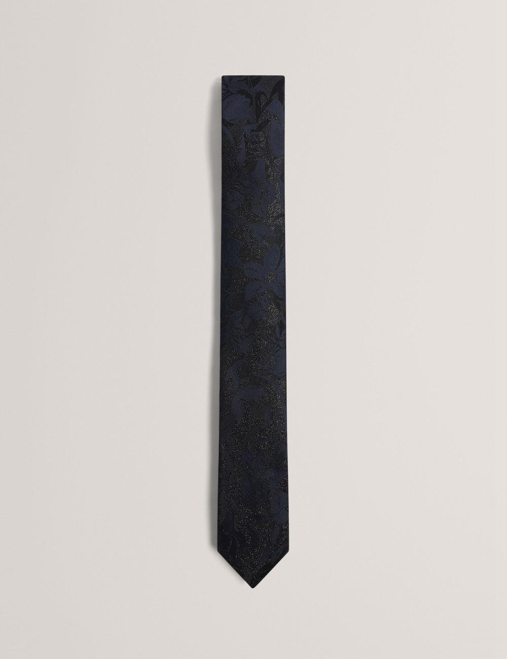 Ted Baker Floral Print Silk Men Ties Navy | Malaysia  0289-CPIBZ