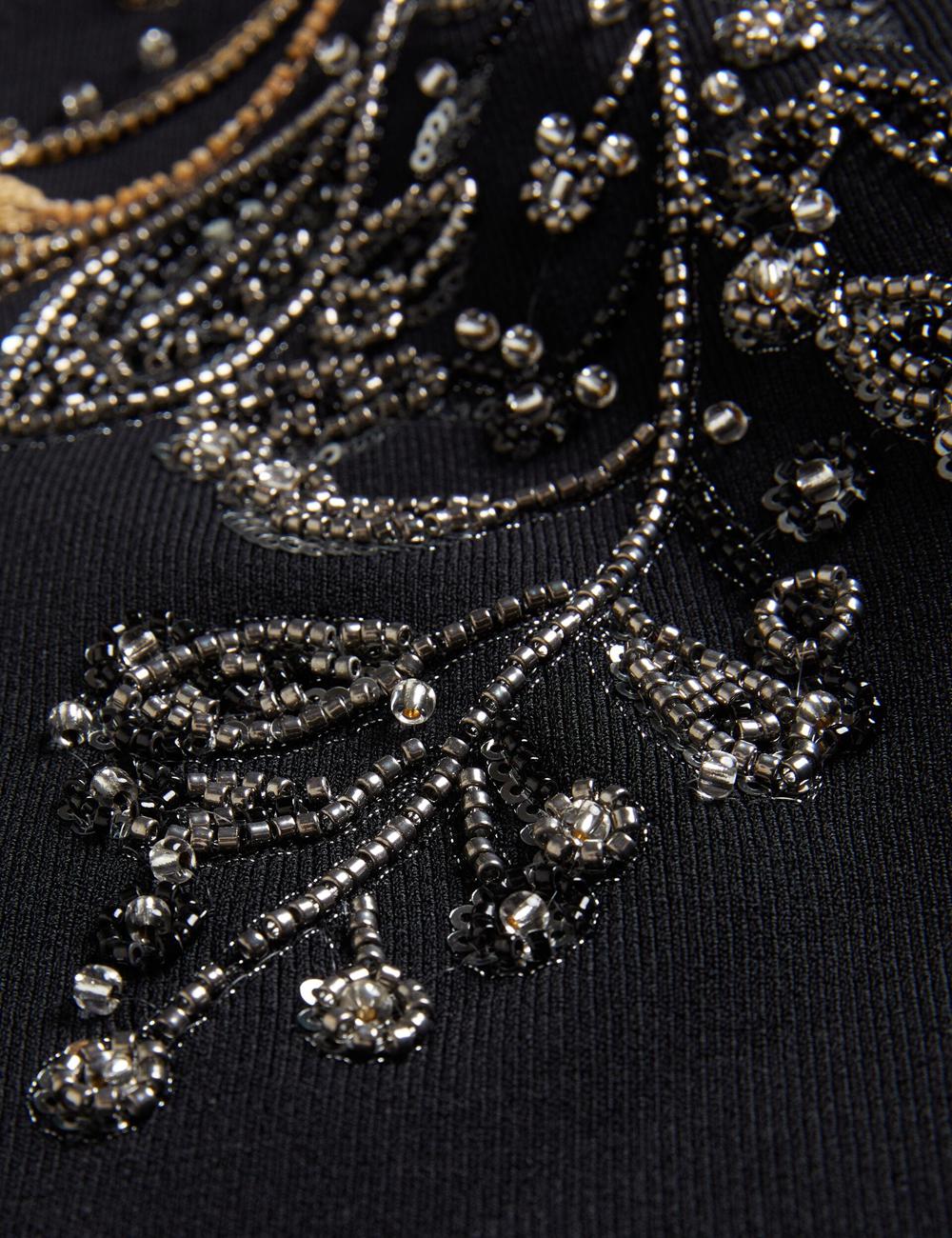 Ted Baker HEATHRR - One Shoulder Embellished Detail Women Tops Black | Malaysia  1072-XVCQT