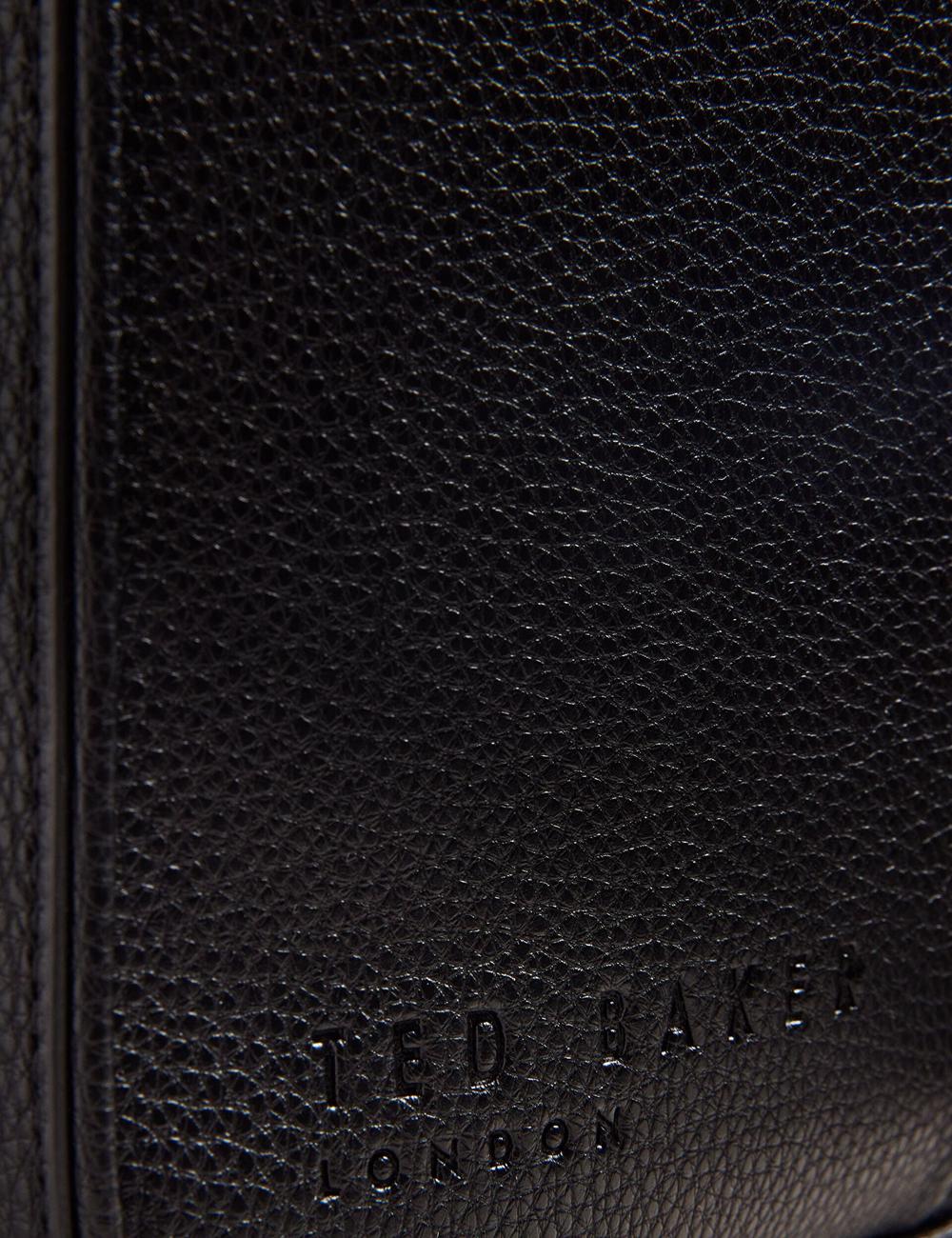 Ted Baker KADEN - Branded Webbing PU Leather Document Men Shoulder Bags Black | Malaysia  1624-NJAMR