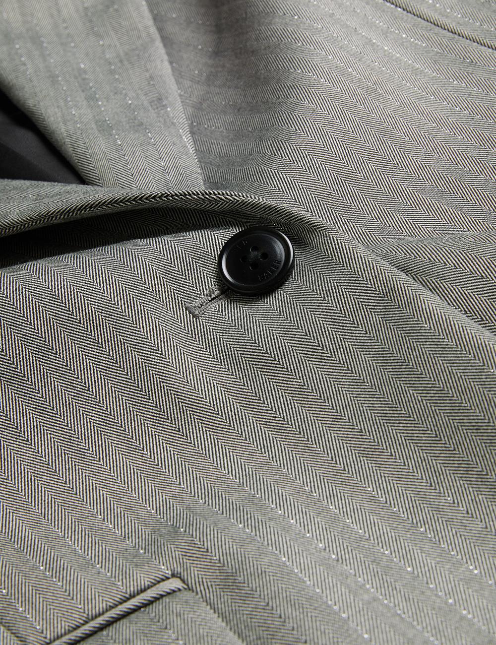 Ted Baker KOA - Oversized Herringbone Single Breasted Women Blazers Dk-Grey | Malaysia  1902-SHTBM