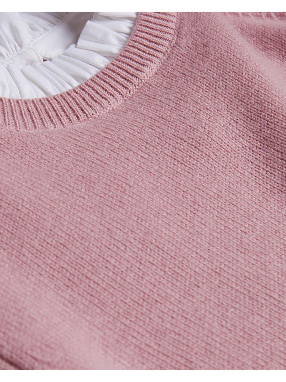 Ted Baker LISSIAH - Bobble Detail Shirt Hem Knitted Women Jumpers Dusky-Pink | Malaysia  6108-CNTLI