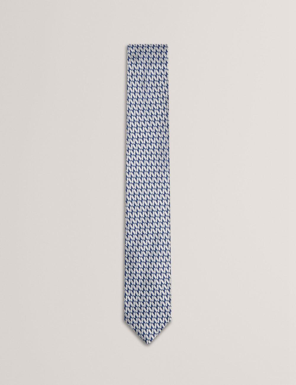 Ted Baker MILAK - Geometric Pattern Silk Men Ties Navy | Malaysia  0129-SWUZO