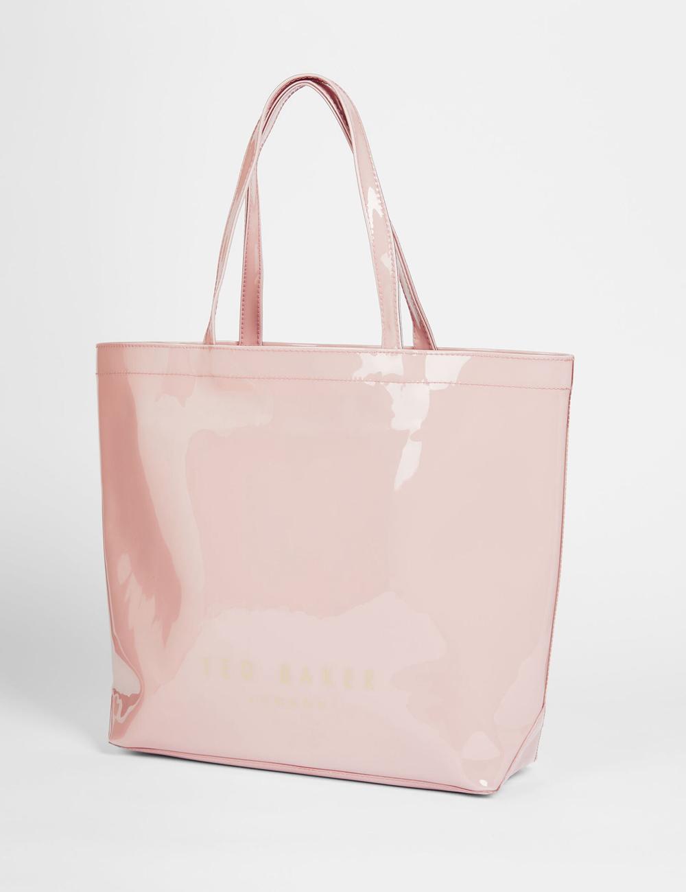 Ted Baker NICON - Knot Bow Vinyl Icon Women Tote Bags Pink | Malaysia  7561-RMKYO